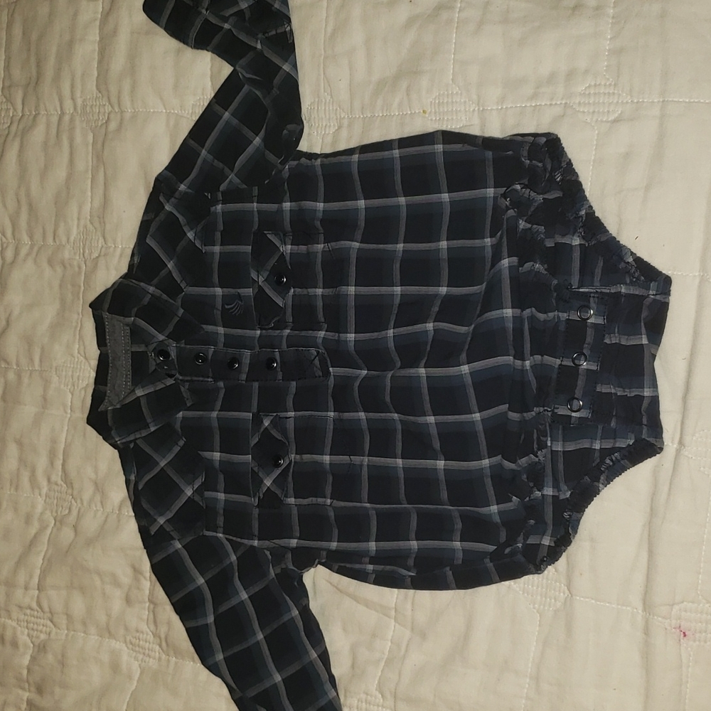 Cody James baby long sleeve dress onesie.